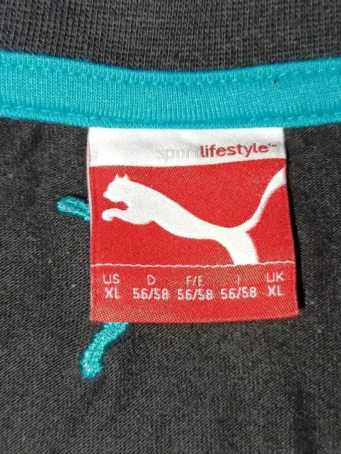 T-shirt Puma XL zwart grafisch ontwerp roze blauw – photo 6